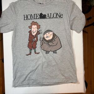 Home Alone Graphic Tee in Gray